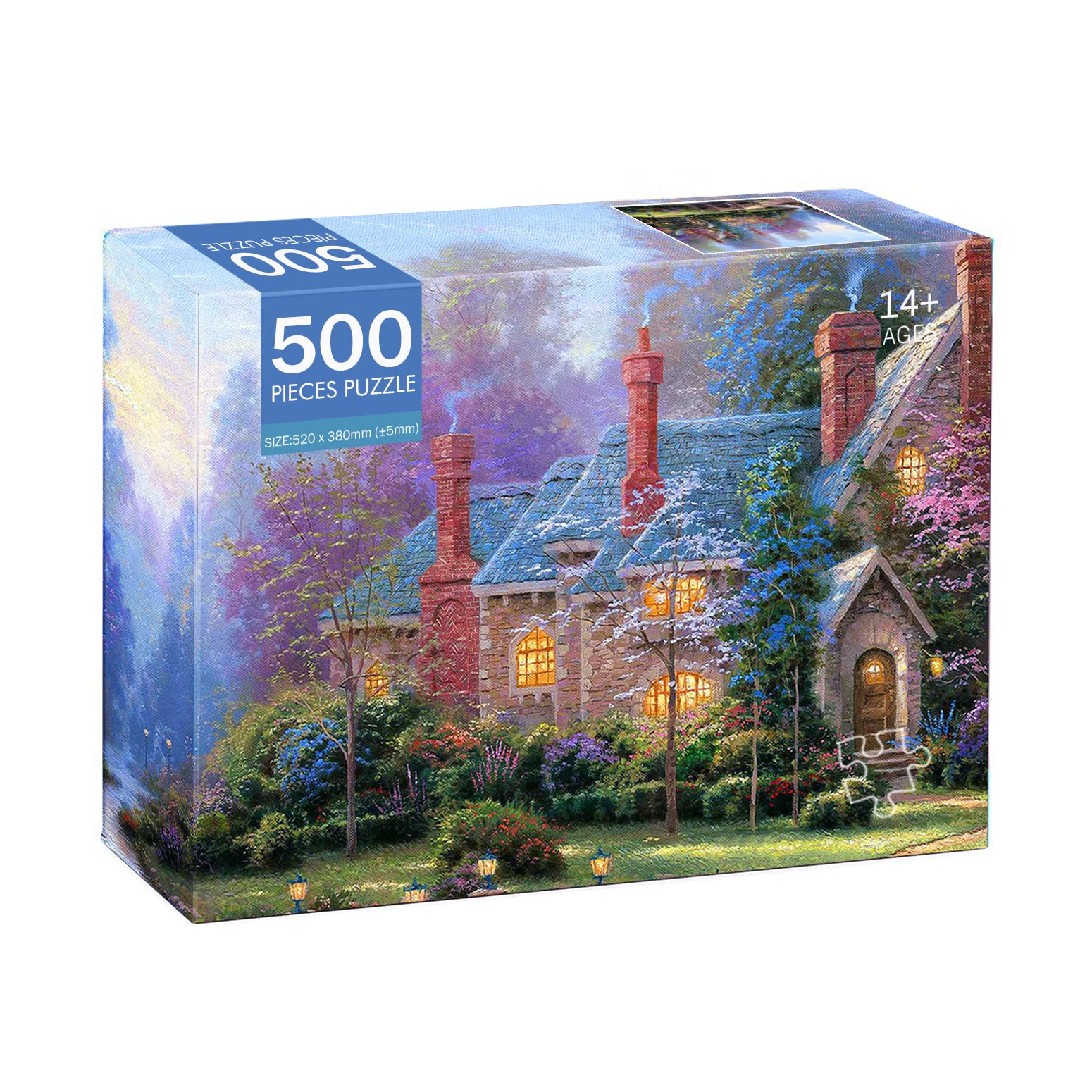 500 Piece Puzzles for Adults | Jigsaw Puzzles 500 Pieces Thomas Kinkade Puzzle Game for Family