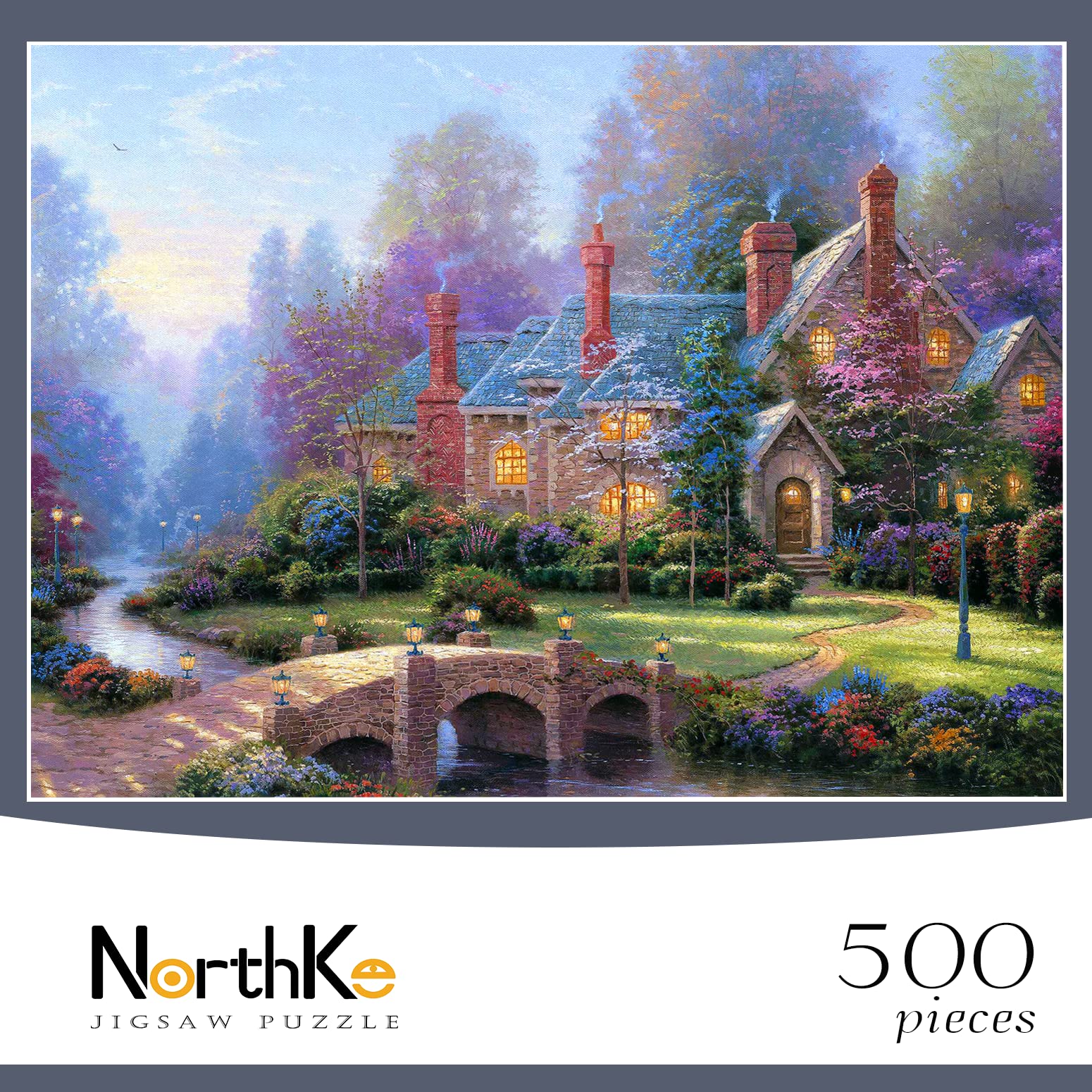 500 Piece Puzzles for Adults | Jigsaw Puzzles 500 Pieces Thomas Kinkade Puzzle Game for Family