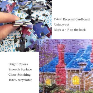 500 Piece Puzzles for Adults | Jigsaw Puzzles 500 Pieces Thomas Kinkade Puzzle Game for Family