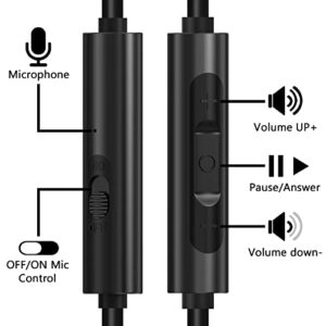 GEEKRIA Audio Cable with Mic Compatible with Sony WH-XB910N XB900N 1000XM5 1000XM4 1000XM3 WH-CH520 WH-CH720N WH-910N Cable, 3.5mm Aux Replacement Stereo Cord with Inline Microphone (4 ft/1.2 m)