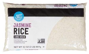 amazon brand - happy belly jasmine rice, 2 lb