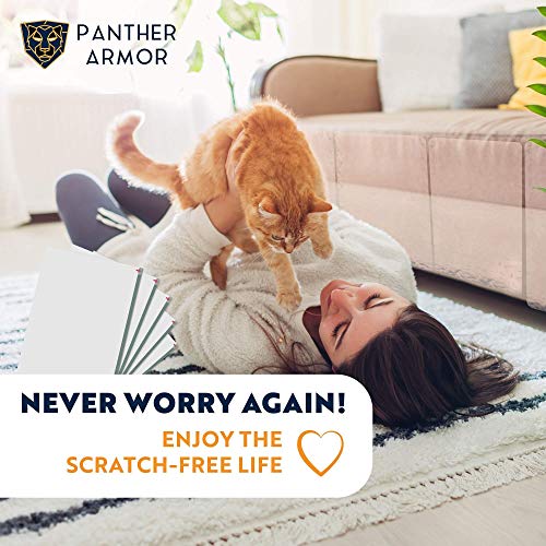 Panther Armor Cat Scratch Deterrent Tape – 12 Double Sided Anti Scratching Sticky Tape - Cat Furniture Protector – Cat Training Tape Corner Couch Protector for Cats - Cat Scratch Furniture Protector