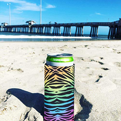 Sunsetbaby Slim Can Cooler for 12oz Skinny Can Coolers - Insulated Neoprene Can Sleeves Perfect for White Claw, Slim Beer, Spiked Seltzer