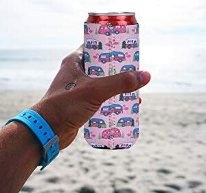 Sunsetbaby Slim Can Cooler for 12oz Skinny Can Coolers - Insulated Neoprene Can Sleeves Perfect for White Claw, Slim Beer, Spiked Seltzer