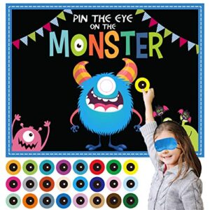 joy bang halloween party games for kids pin the eye on the monster game halloween party activities pin game party favors for children monster party game