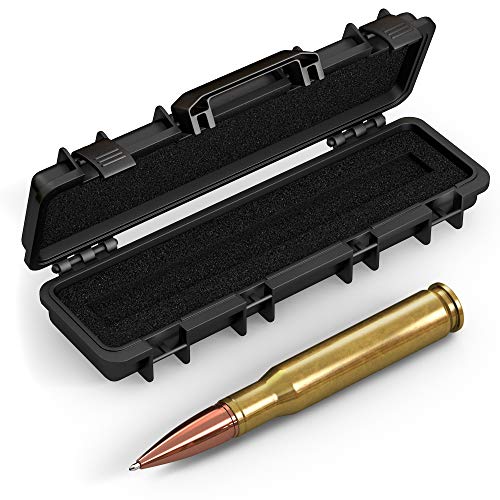 50 BMG Real Authentic Brass Casing Refillable Twist Pen - Tactical Gift Box Included