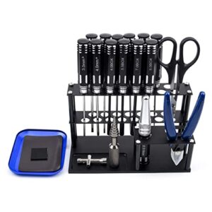 19 in 1 rc tool kit screwdriver pliers hex sleeve socket repair tool set+screwdriver organizers bracket for rc car quadcopter drone helicopter airplane