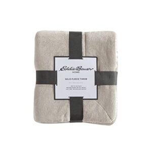 Eddie Bauer Ultra-Plush Collection Throw Blanket-Reversible Sherpa Fleece Cover, Soft & Cozy, Perfect for Bed or Couch, Oyster