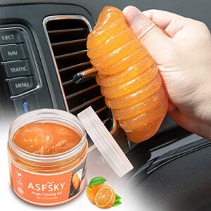 asfsky cleaning gel for car detailing to get up the dust and smaller particles universal cleaning putty for electronics to clean out the little nooks crannies dust cleaning mud