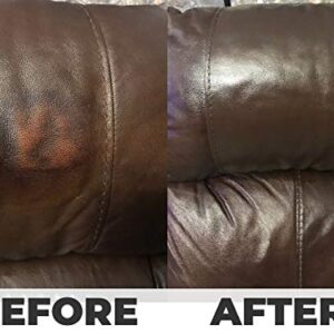 Dark Brown Leather Recoloring Dye, Leather Repair Kits for Couches, Leather Vinyl Restorer for Furniture, Car, Seat, Sofa, Shoes, Leather Recoloring Balm Leather Repair Cream for Upholstery