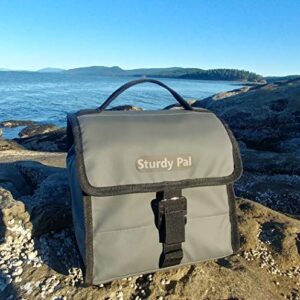 Sturdy Pal NOW BACK IN STOCK! Get your Insulated Foldable and Adjustable Size Heavy-Duty Leak Proof Lunch Bag for Men & Women with Utensil Zip Pouch