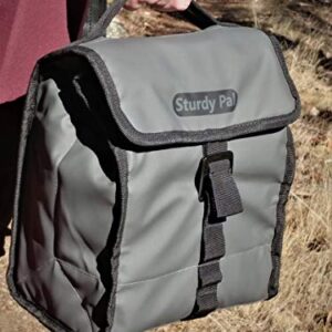 Sturdy Pal NOW BACK IN STOCK! Get your Insulated Foldable and Adjustable Size Heavy-Duty Leak Proof Lunch Bag for Men & Women with Utensil Zip Pouch