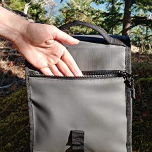 Sturdy Pal NOW BACK IN STOCK! Get your Insulated Foldable and Adjustable Size Heavy-Duty Leak Proof Lunch Bag for Men & Women with Utensil Zip Pouch