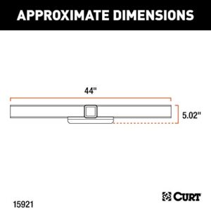 CURT 15921 44-Inch Class 5 Weld-On Hitch Center Section Only, 2-1/2-Inch Receiver, Up to 20,000 lbs