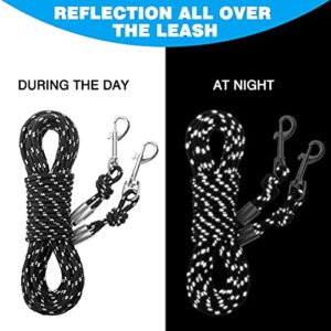 Reflective Cat Leash - 30 Feet Yard Long Leash, Escape Proof Durable Walking Leads, Safe Extender Pet Tie Out Leash Outdoor Training Playing Camping for Kittens/Puppies/Rabbits/Small Animals