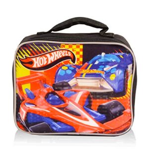 Toys Hot Wheels Lunch Box Travel Activity Set ~ Insulated Hot Wheels Lunch Bag with Hot Wheels Coloring Pack, Games,, Stickers, and More for Boys Girls Kids (Hot Wheels School Supplies Bundle)