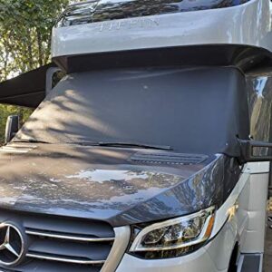 Sprinter & Mercedes RV Windshield Cover Sun Shade Material - Not Solid (Beige)