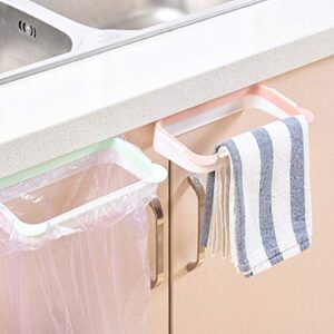 lasenersm 1 Piece Trash Bag Hanger Kitchen Trash Bag Holder Hanging Trash Kitchen Cupboard Storage Rack, Gray