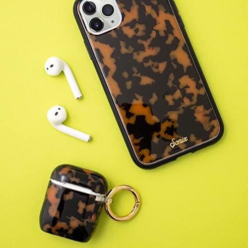 Sonix Brown Tort Case for Airpod Gen 1 / Gen 2 [Hard Cover] Protective Tortoise Shell Leopard Case for Apple Airpods