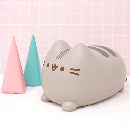 Hamee Pusheen Cat Slow Rising Cute Jumbo Squishy Toy (Bread Scented, 6.3 inch) [Birthday Gift Bags, Party Favors, Gift Basket Filler, Stress Relief Kawaii Stuff Toys] - Loaf