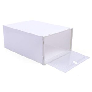 foldable shoe box, 20/24pcs stackable plastic clear shoe storage box,storage bins shoe container home organizer rack stack (20pcs)
