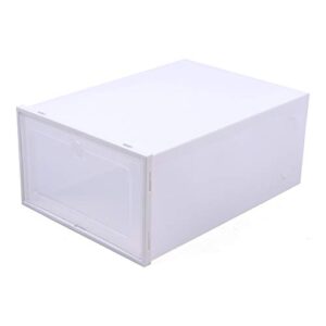 Foldable Shoe Box, 20/24Pcs Stackable Plastic Clear Shoe Storage Box,Storage Bins Shoe Container Home Organizer Rack Stack (20Pcs)