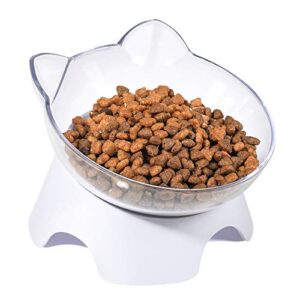 milifun cat bowl, anti spill tilted cat food bowls, whisker fatigue elevated cat bowls, set for cat and puppy, cat bowl holds about 1 cup of pet food