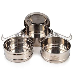 3 Tier Indian-Tiffin Stainless Steel Large Tiffin Lunch Box