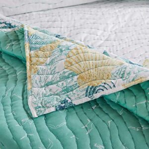 Barefoot Bungalow Cascade Pillow Sham-Aqua