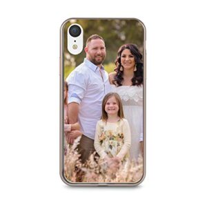 Custom Phone Case for iPhone XR, Personalized Custom Picture Phone Case -Customizable Slim Soft and Hard tire Shockproof Protective Anti-Scratch Phone Cover Case- Make Your Own Phone Case Black