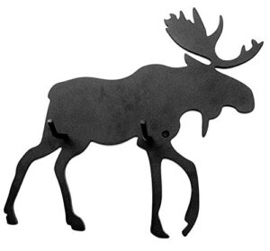 ablinox moose hooks for hanging, bath towel hooks, rustic hooks, black metal country farmhouse décor