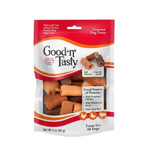 good ‘n’ tasty kabob bites, gourmet treats for all dogs, made with real chicken