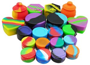 silicone wax concentrate multi compartment containers large non-stick jars (20)