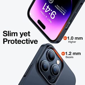 TORRAS Slim Fit for iPhone 12 Pro Max Phone Case Ultra-Thin Sturdy Protective Cover with Non-Slip Grip & No Fingerprint Hard Plastic Super Slim Phone Case for iPhone 12 Pro Max Case 6.7", Space Black