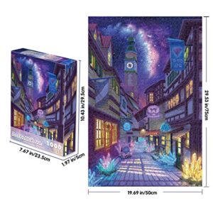 Becko US Puzzles for Adults 1000 Piece Puzzle for Adults Jigsaw Puzzles 1000 Pieces for Adults and Kids (Silent Alley)