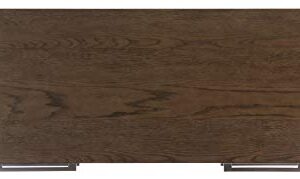 Safavieh Couture Collection Estelle Dark Walnut 6-Drawer Dresser, Ash Brown/Gunmetal