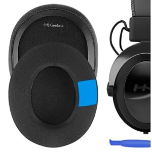 geekria sport cooling gel replacement ear pads for hyperx cloud flight, cloud flight s, cloudx flight, cloud stinger, stinger core, stinger s, headphones earpads, ear cushion repair parts (black)