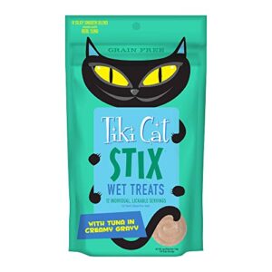 tiki cat stix tuna mousse treats, 0.5 oz, 12 count (pack of 1)