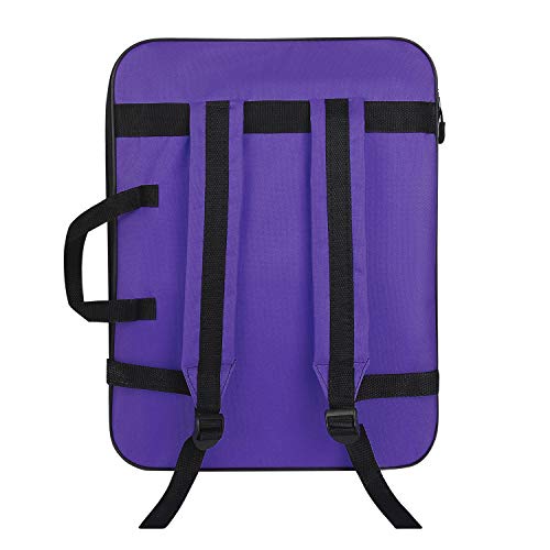 ITODA A3 Art Portfolio Carry Case Bag Drawboard Tote Handheld Storage Portable Shoulder Lightweight Box for 8k Sketch Pad Artist Drawing Painting Supplies