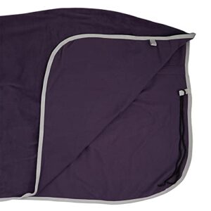 HORZE Turin Fleece Blanket - Purple - 81 in