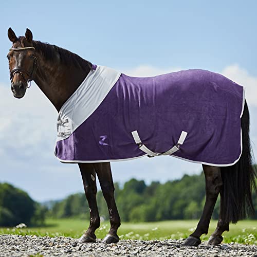 HORZE Turin Fleece Blanket - Purple - 81 in