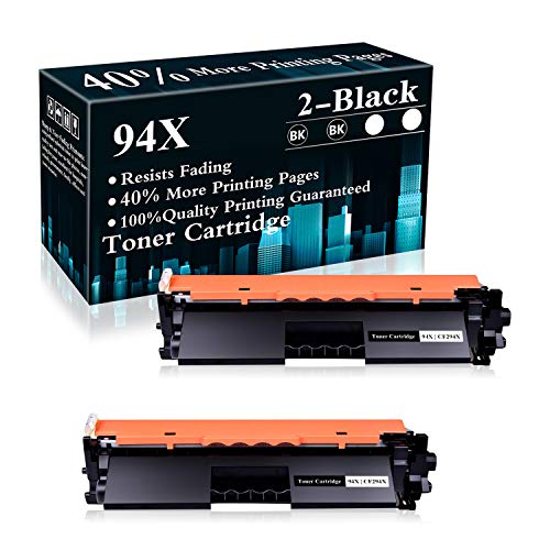 2 Pack 94X | CF294X Black Toner Cartridge Replacement for HP Laserjet Pro M118dw M118-M119 Series M119 MFP M148dw M148fdw MFP M148-M149 Series Printer,Sold by TopInk