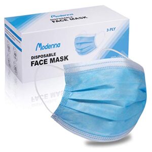 modenna - ss-50 pack face mask disposable blue 50pcs