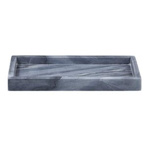 47th & main elegant marble tray 13 x 6.3-inches, grey rectangle