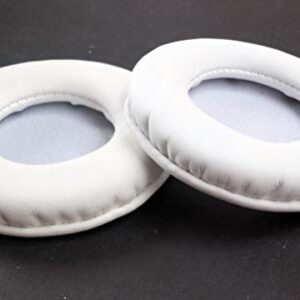 Maintenance Substitute Ear Pads Leather Repair Parts for Philips O'Neill The Construct SHO7205BK Headphones (1 Pair) (White)