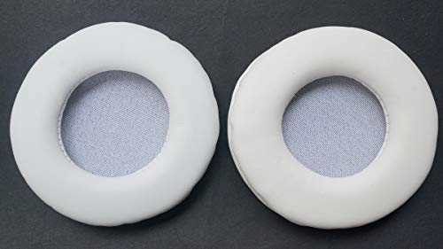 Maintenance Substitute Ear Pads Leather Repair Parts for Philips O'Neill The Construct SHO7205BK Headphones (1 Pair) (White)