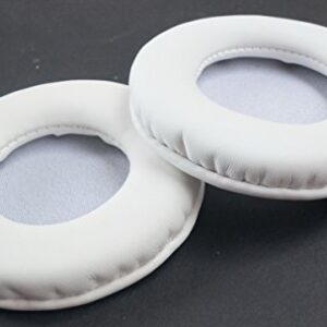 Maintenance Substitute Ear Pads Leather Repair Parts for Philips O'Neill The Construct SHO7205BK Headphones (1 Pair) (White)