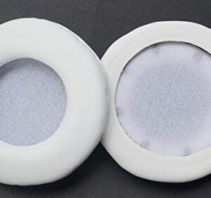 Maintenance Substitute Ear Pads Leather Repair Parts for Philips O'Neill The Construct SHO7205BK Headphones (1 Pair) (White)