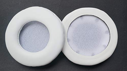 Maintenance Substitute Ear Pads Leather Repair Parts for Philips O'Neill The Construct SHO7205BK Headphones (1 Pair) (White)