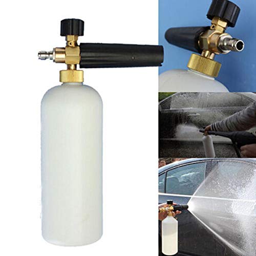 Car Pressure Washer,1L 1/4in Practical and Dependable Car Wash Foam Spray Bottle High Pressure Foamer Washing Pump Cannon Cleaning Tool